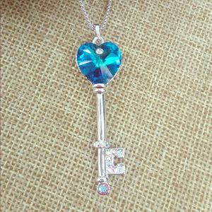 key pendant with necklace